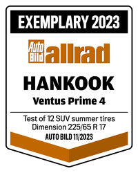 Hankook Ventus Prime4 225 / 65 R17 102H 3