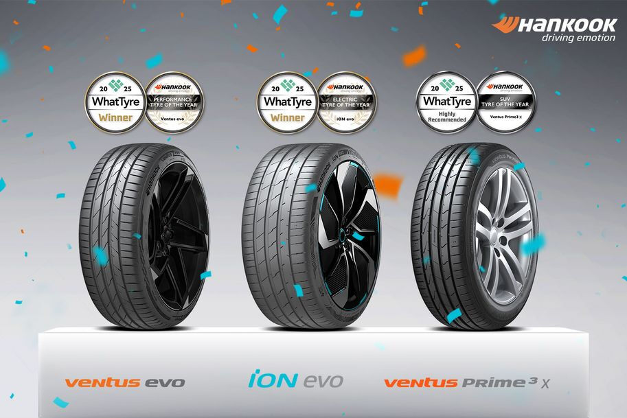 Hankook печели наградите „Гума на годината“ и „Гума на годината за електромобили“ в WhatTyre Awards 2025